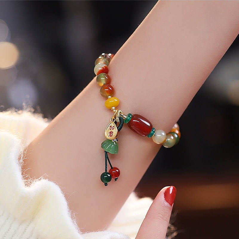 Paracord Bracelet - New Chinese Style Colorful Beaded Bracelet