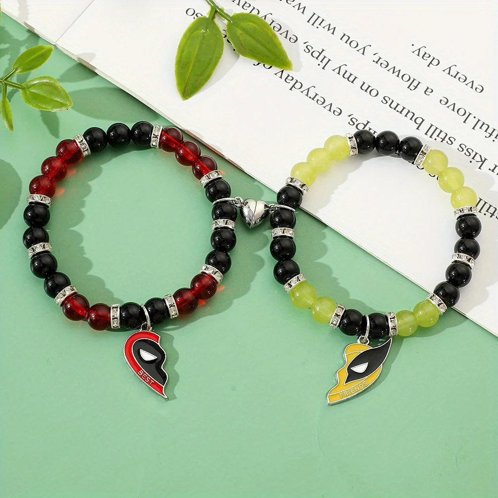 Paracord Bracelet - Deadpool Friendship Bracelets, Best Friend Bff,