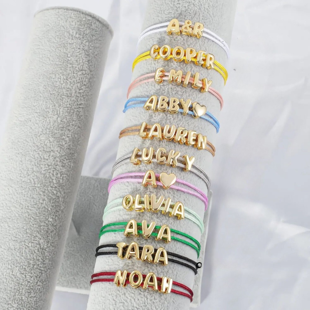Paracord Bracelet - Personalized Custom Name 3D Letter Bracelet