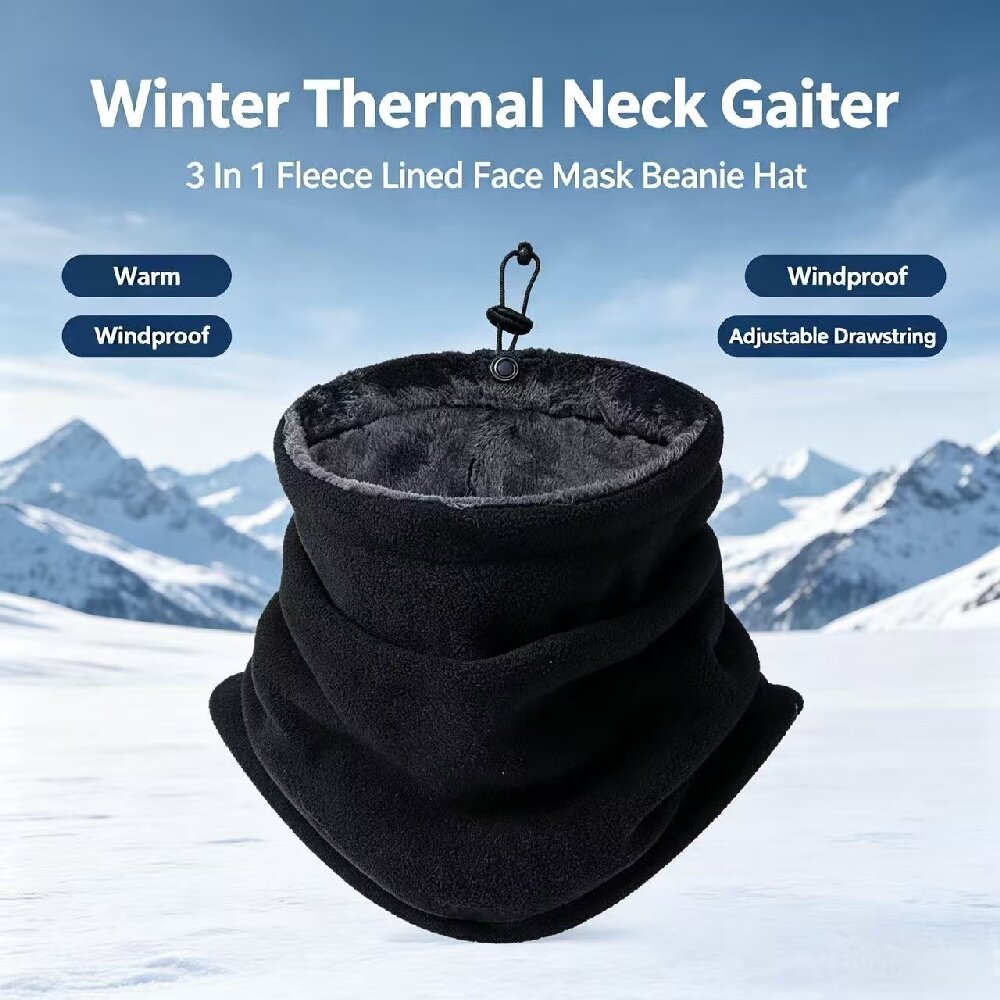 Outdoor Camping In Winter - Winter MotorcycleWarm Mask Men Women Fleece