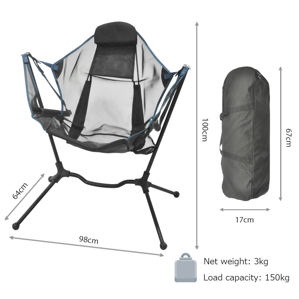 Custom Logo Outdoor Portable B - đánh giá và giá Outdoor Camping Rocking Chair