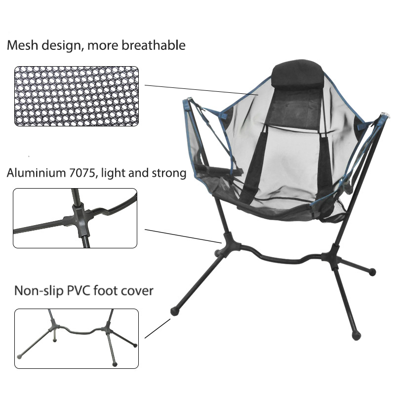 Custom Logo Outdoor Portable B - đánh giá và giá Outdoor Camping Rocking Chair