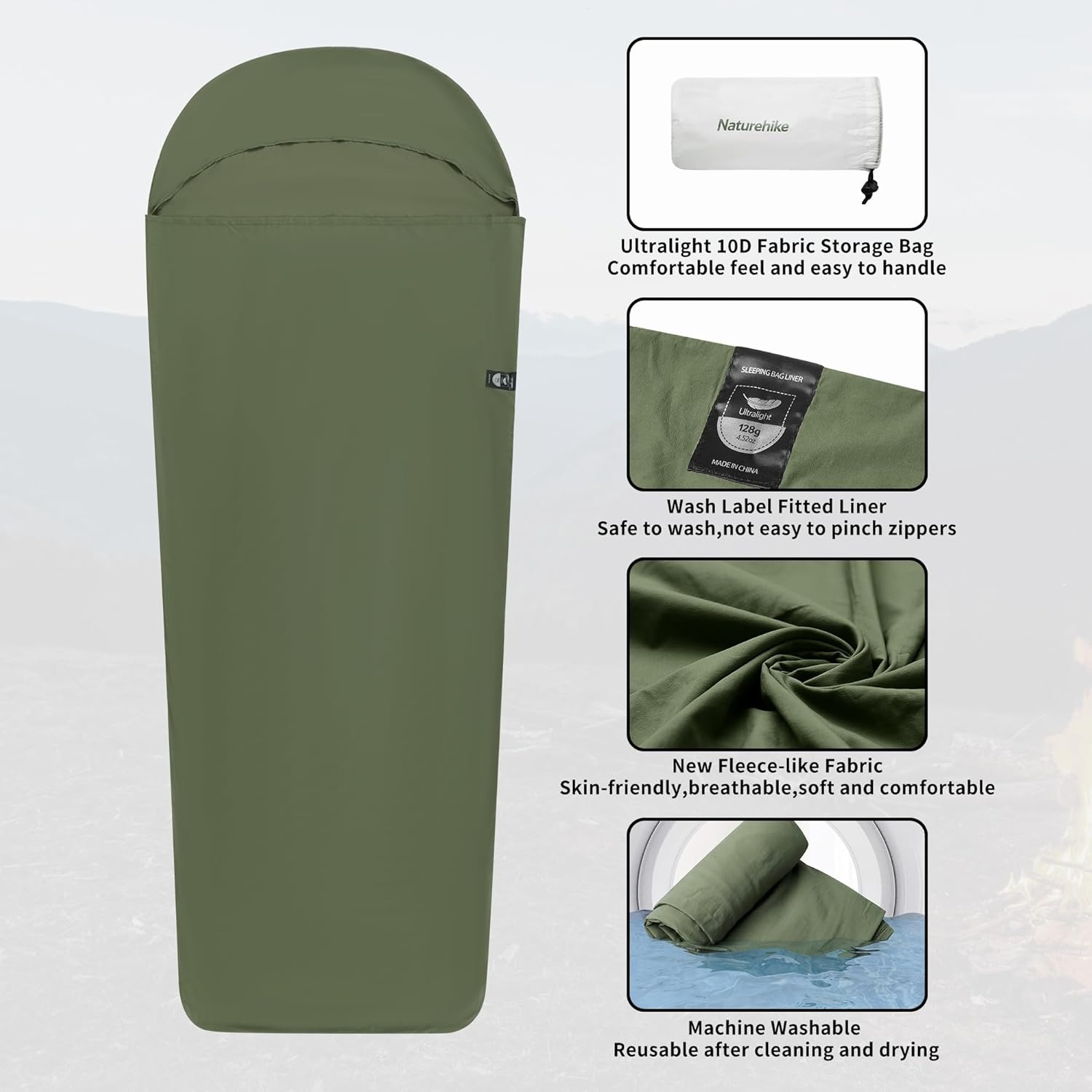 Naturehike Sleeping Bag Liner  - đánh giá và giá Ultralight Ground Sheet