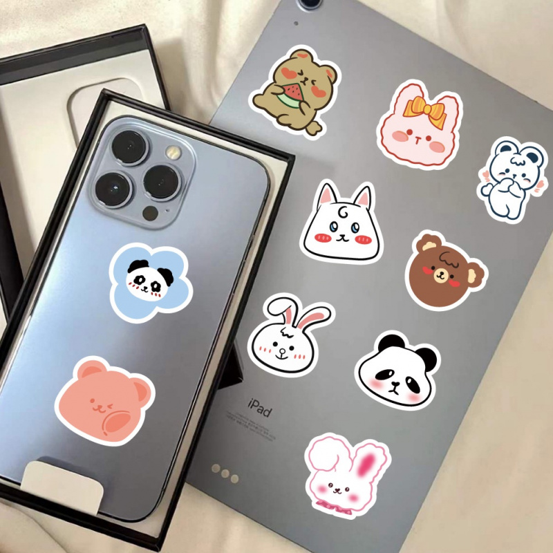 100pcs Cute  Bear Stickers Vin - đánh giá và giá Bear Canister