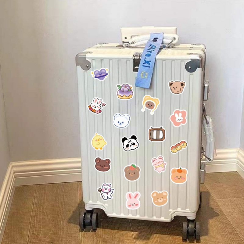 100pcs Cute  Bear Stickers Vin - đánh giá và giá Bear Canister
