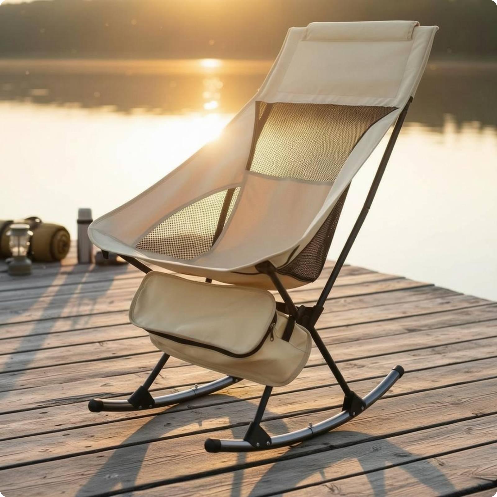 Foldable Outdoor Rocking Chair - đánh giá và giá Outdoor Camping Rocking Chair