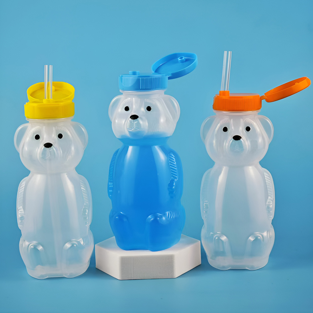 Cute Bear Shaped Bottle Plasti - đánh giá và giá Bear Canister