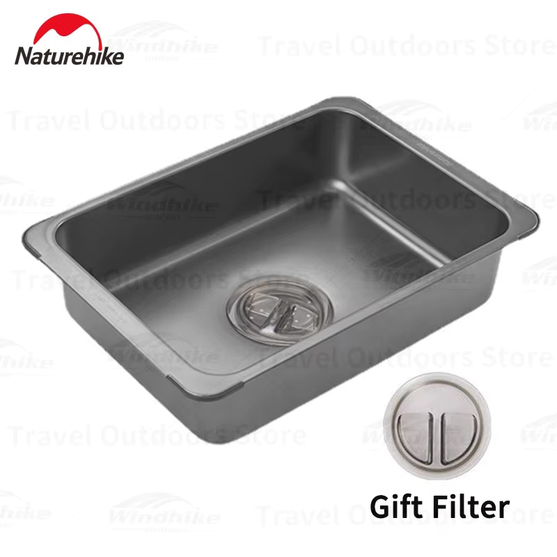 Naturehike Washing Sink Stainl - đánh giá và giá Outdoor Camping Kitchen With Sink