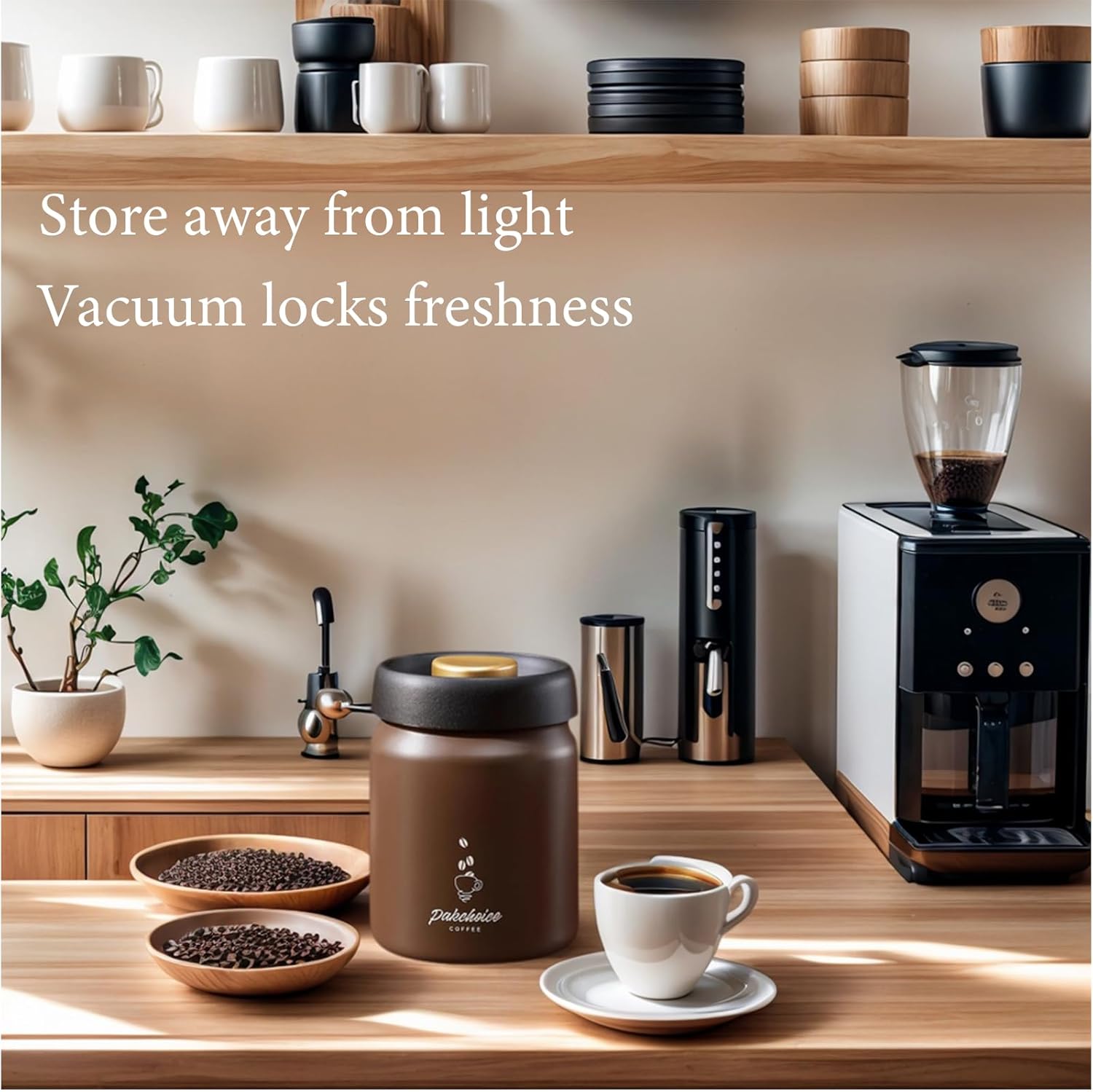 Vacuum Coffee Bean Storage Con - đánh giá và giá Bear Canister