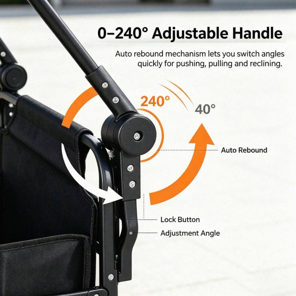 3-In-1 Seat Wagon Cart with Cu - đánh giá và giá Outdoor Camping Shop