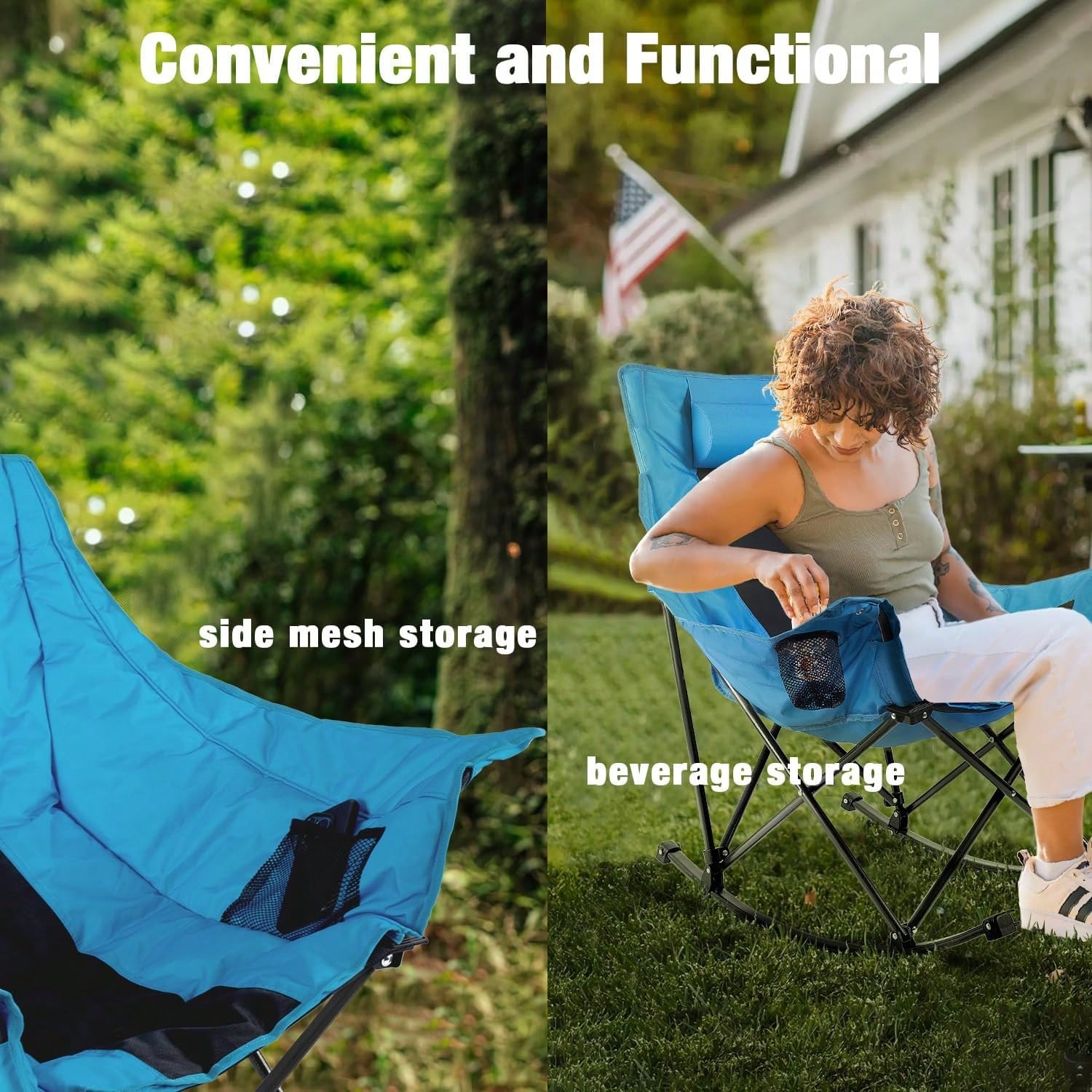 Outdoor Folding Rocking Campin - đánh giá và giá Outdoor Camping Rocking Chair