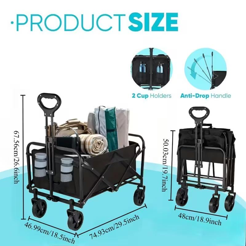 Heavy Duty Folding Wagon All-T - đánh giá và giá Outdoor Camping Shop