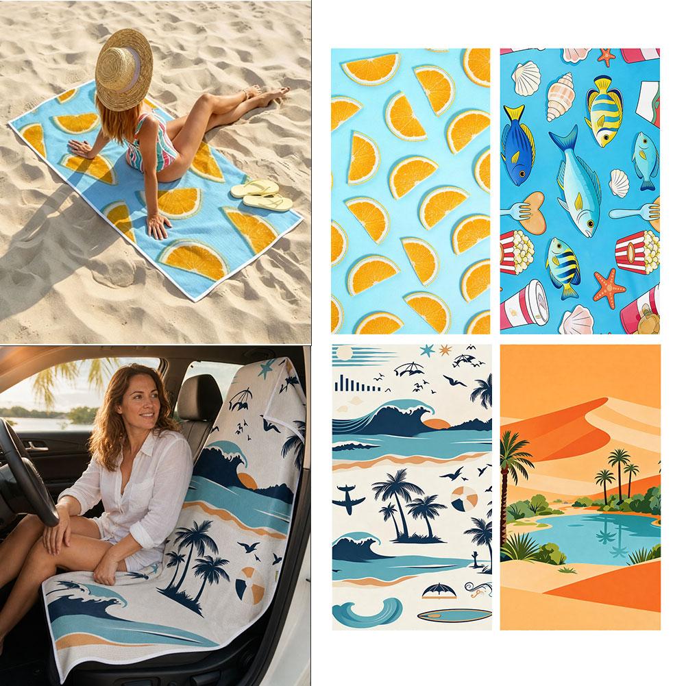 2‑in‑1 Beach Towel Car Seat Co - đánh giá và giá Outdoor Camping Carpet