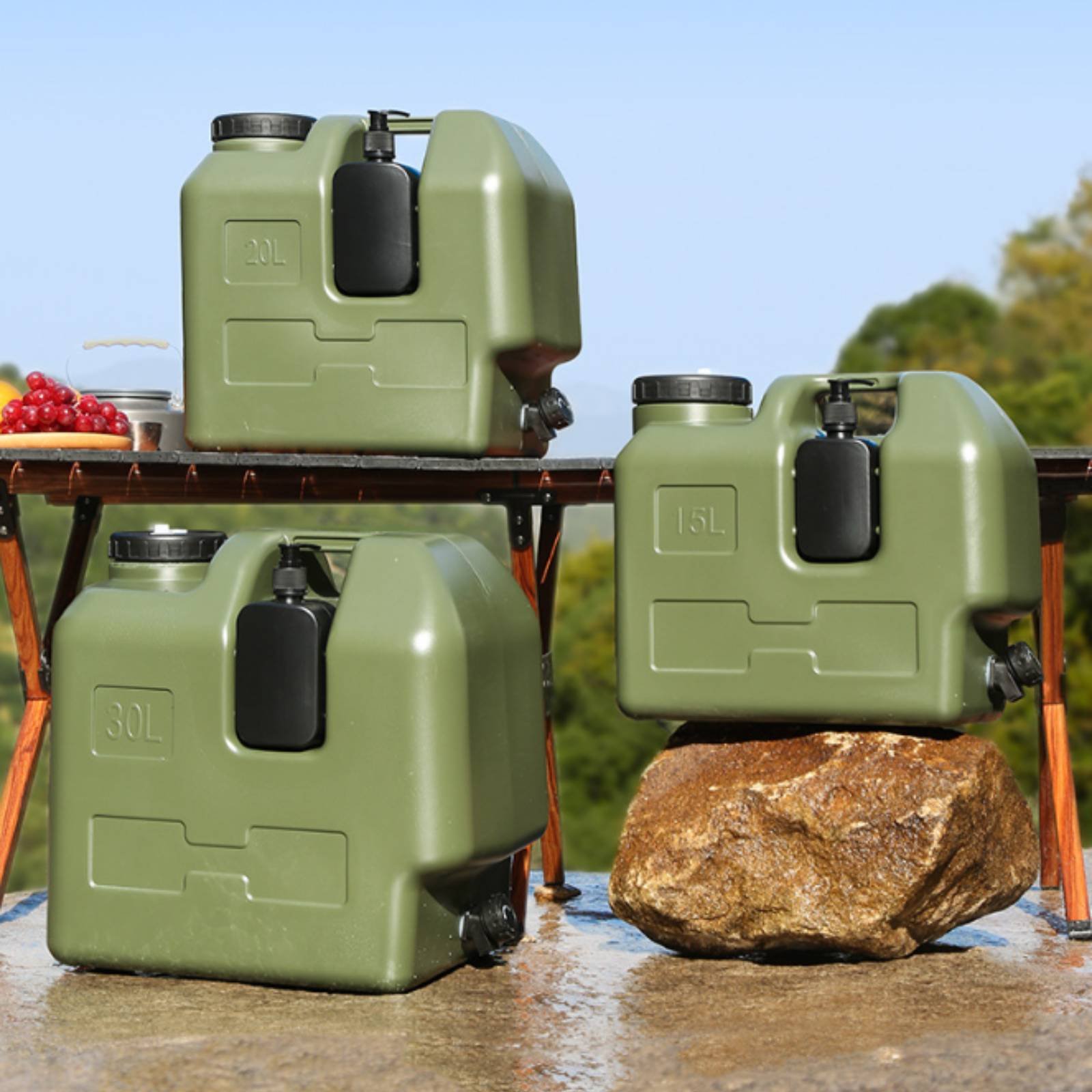 Water Container with Spigot Fo - đánh giá và giá Outdoor Camping Food