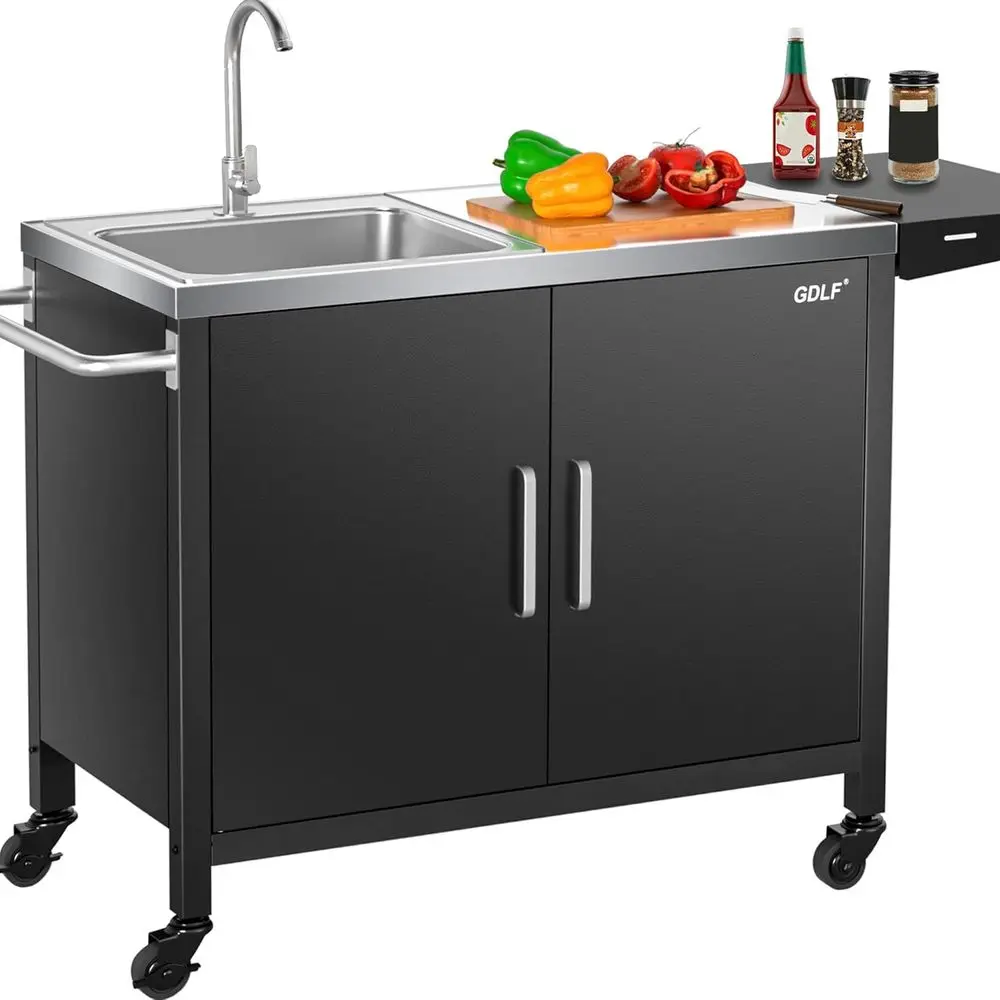 Outdoor Kitchen Island with St - đánh giá và giá Outdoor Camping Kitchen With Sink