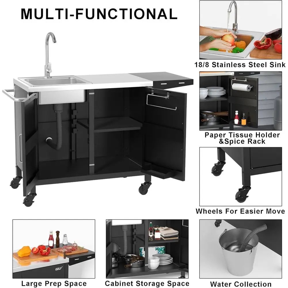 Outdoor Kitchen Island with St - đánh giá và giá Outdoor Camping Kitchen With Sink