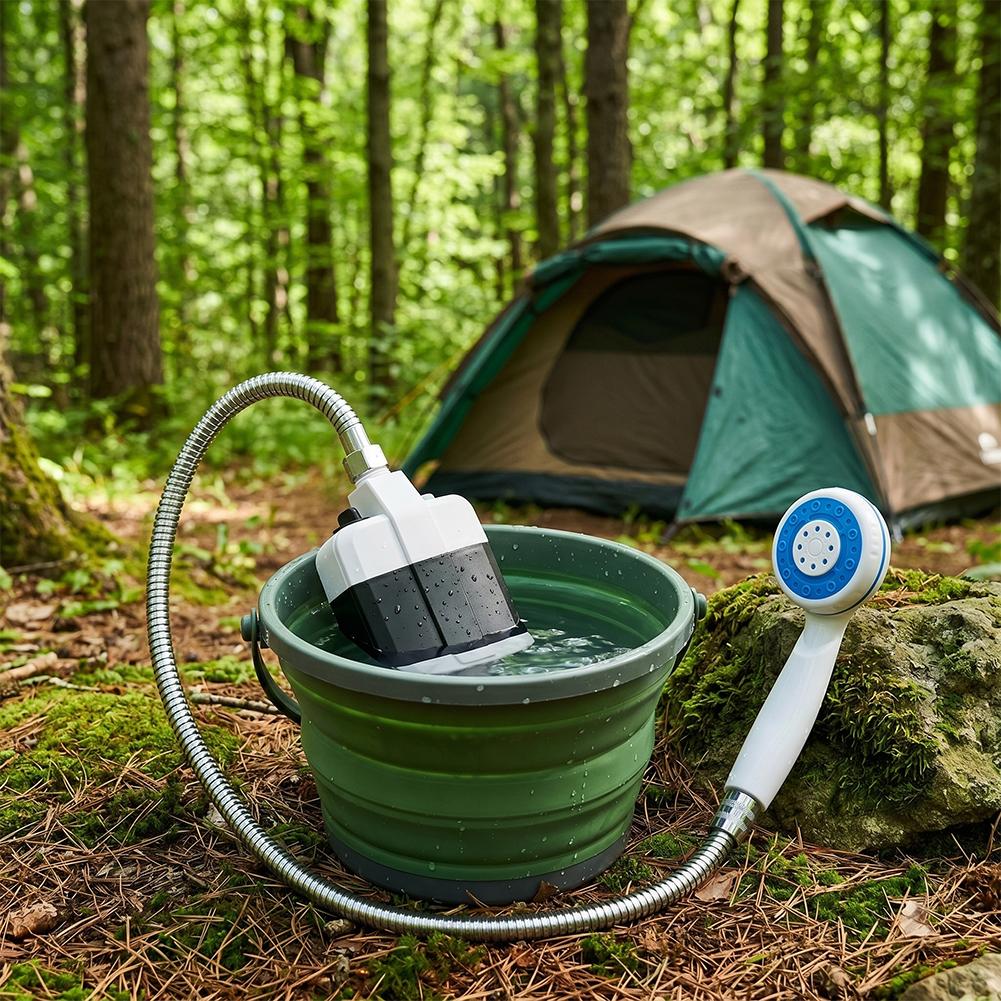 Outdoor Camp Shower Kit USB Re - đánh giá và giá Outdoor Camping Carpet