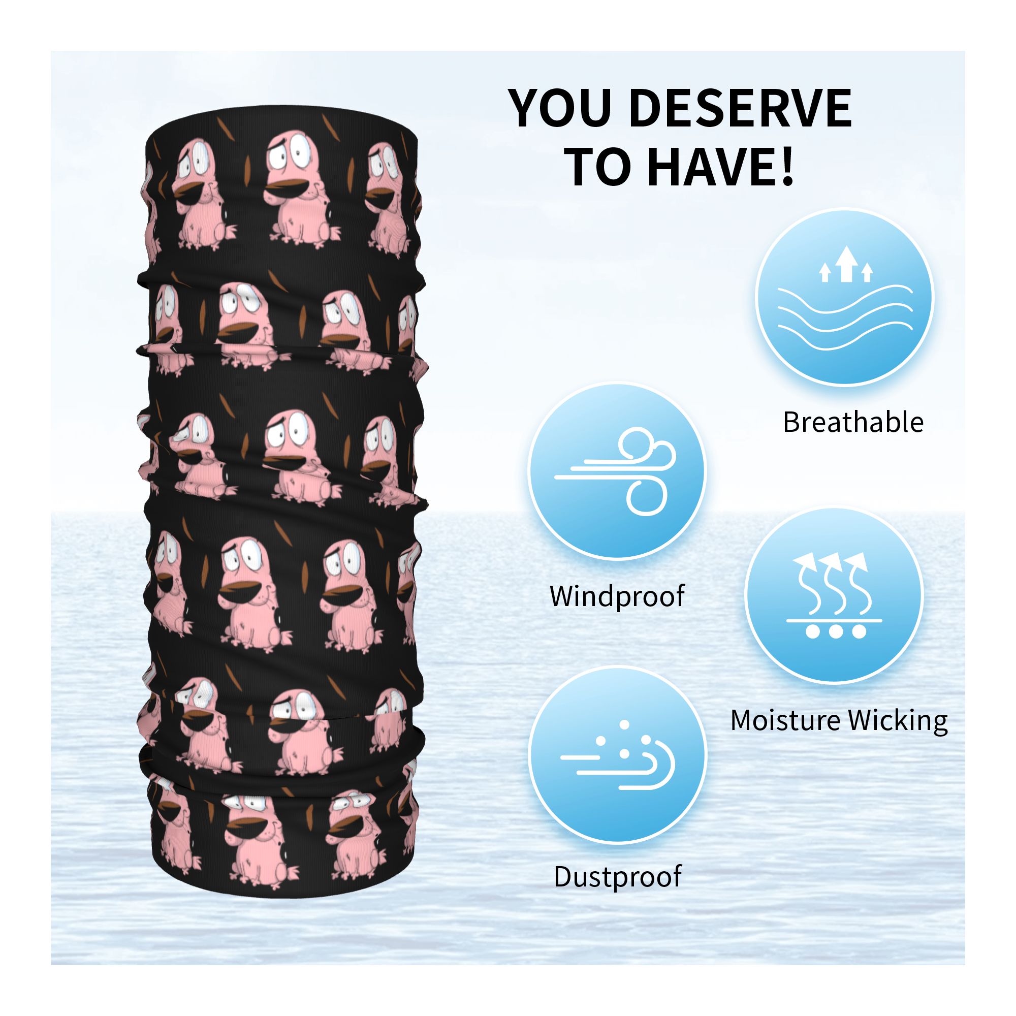 Custom Cartoon Courage Dog Win - đánh giá và giá Trekking Gaiters
