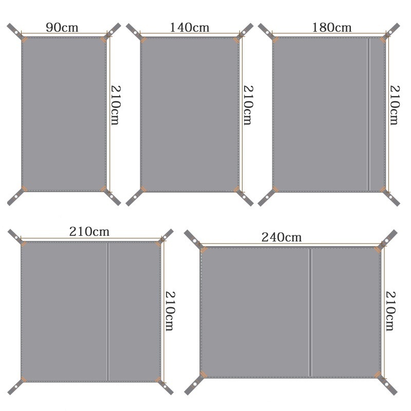 Nhiều Kích Thước Lều Tầng Bạt  - đánh giá và giá Ultralight Ground Sheet