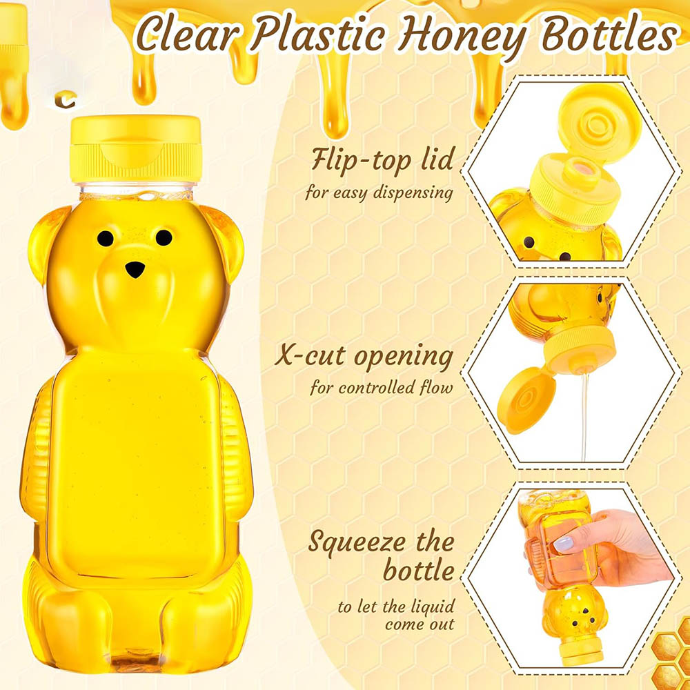 12oz Plastic Bear Honey Bottle - đánh giá và giá Bear Canister
