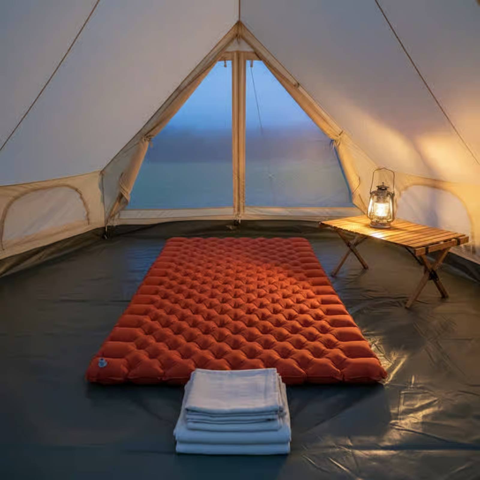 Inflatable Camping Mat Nylon T - đánh giá và giá Outdoor Camping Carpet