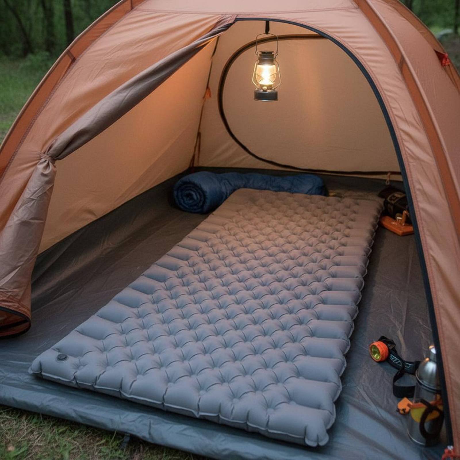 Inflatable Camping Mat Nylon T - đánh giá và giá Outdoor Camping Carpet