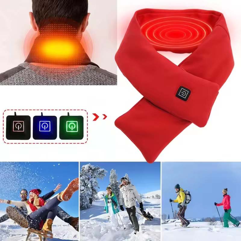 USB Women Men Heating Scarf Te - đánh giá và giá Outdoor Camping In Winter