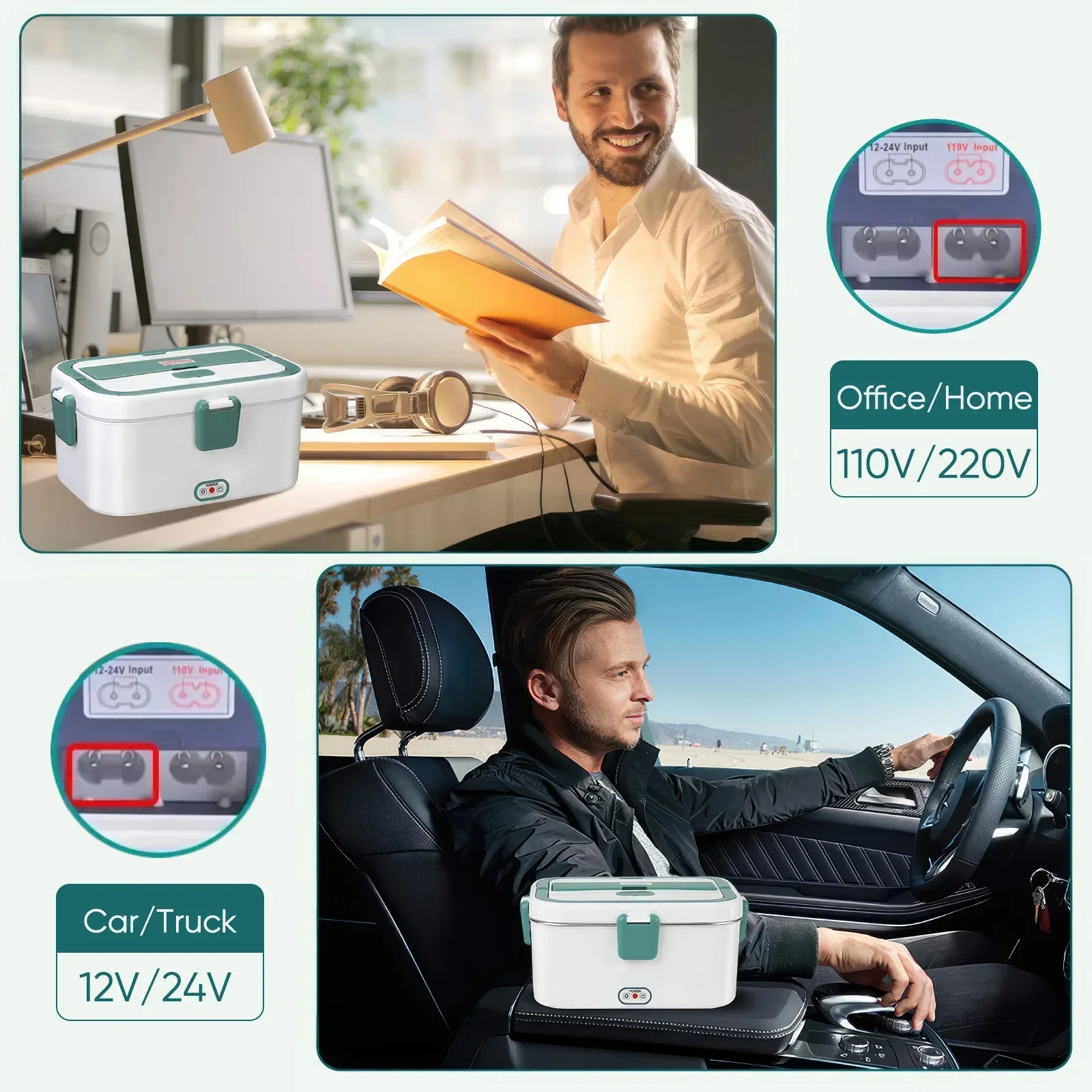 Electric Lunch Box Food Warmer - đánh giá và giá Outdoor Camping Food