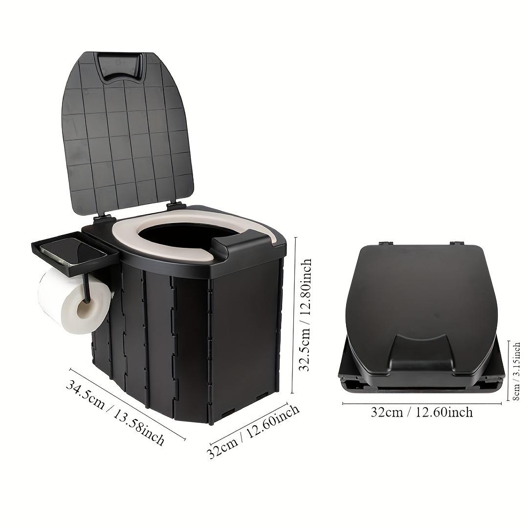 Portable Folding Toilet with P - đánh giá và giá Outdoor Camping Carpet