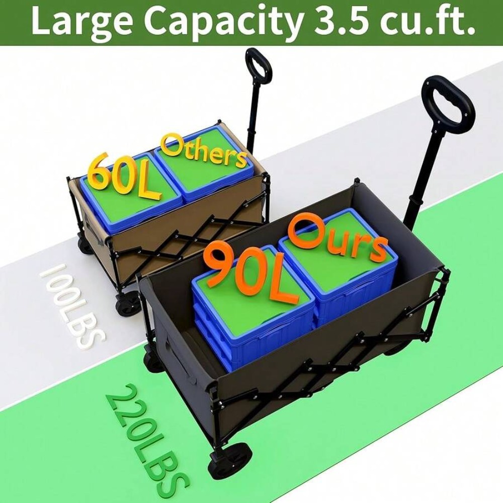 Collapsible Wagon With Wheels  - đánh giá và giá Outdoor Camping Shop