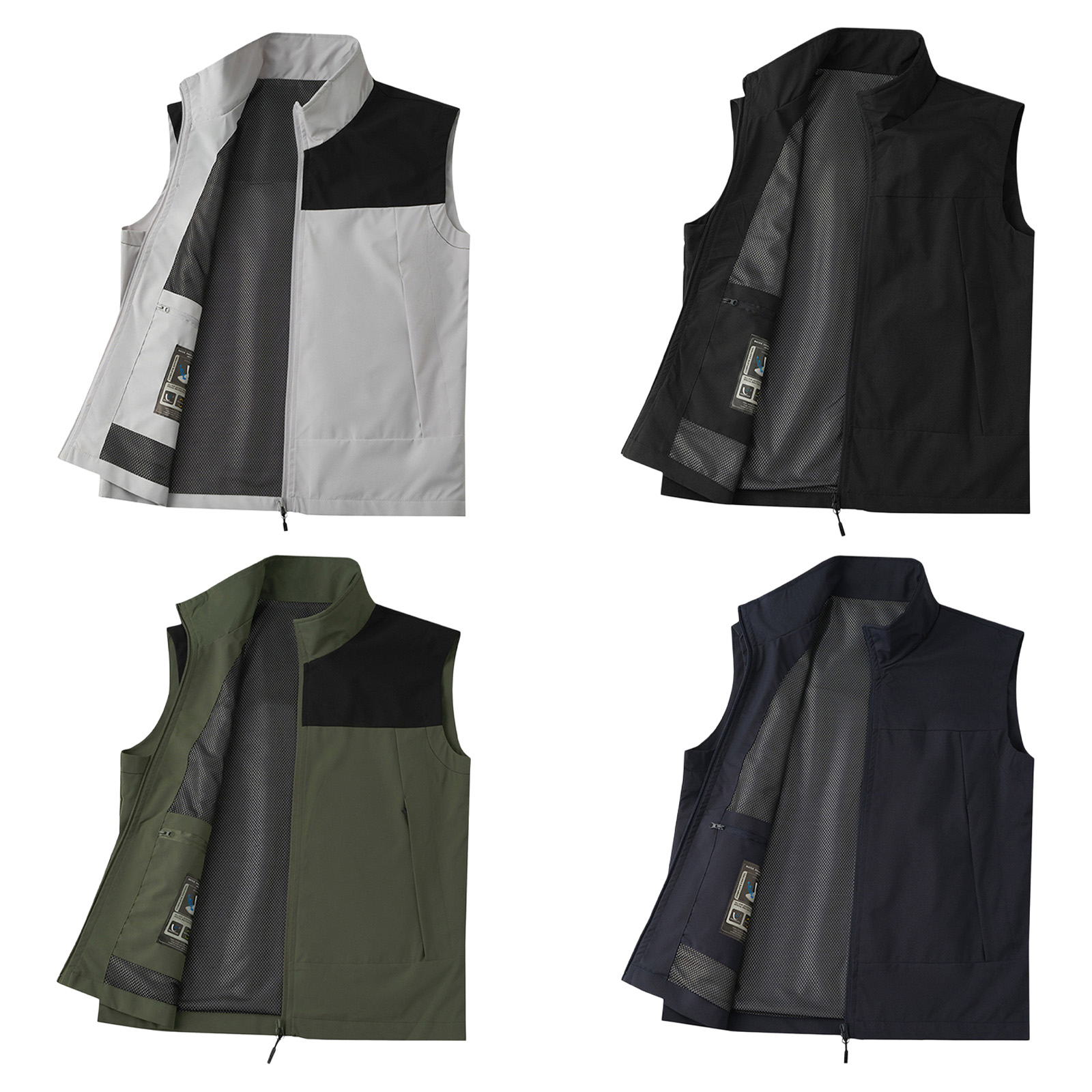 #M-5XL Men Golf Vest Stand Col - đánh giá và giá Outdoor Camping In Winter