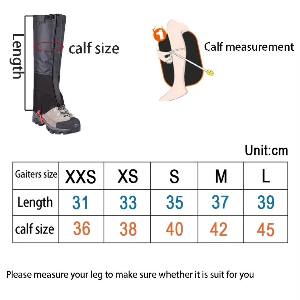 Waterproof Snow Leg Gaiters Hi - đánh giá và giá Trekking Gaiters