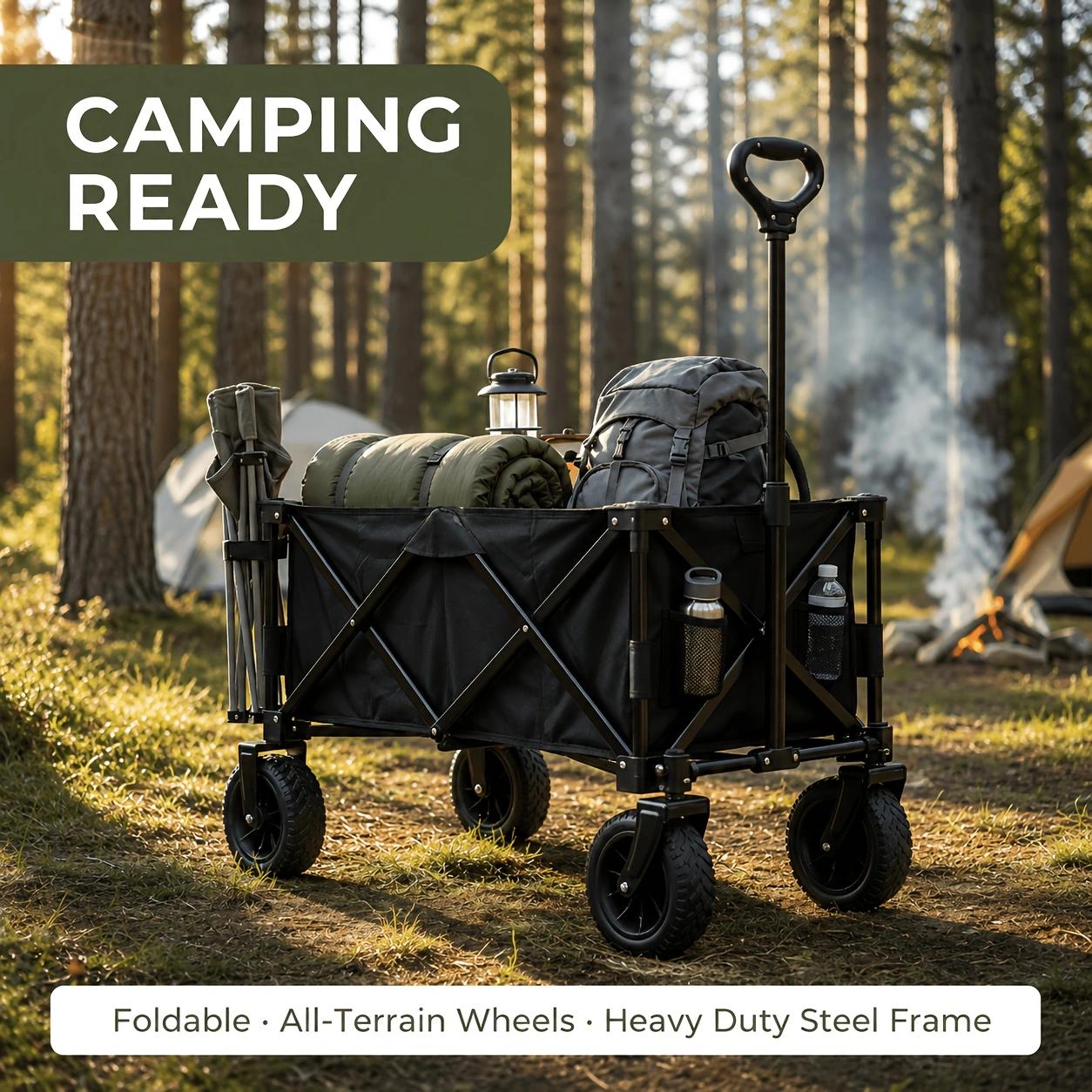 Heavy Duty Foldable Wagon Cart - đánh giá và giá Outdoor Camping Shop