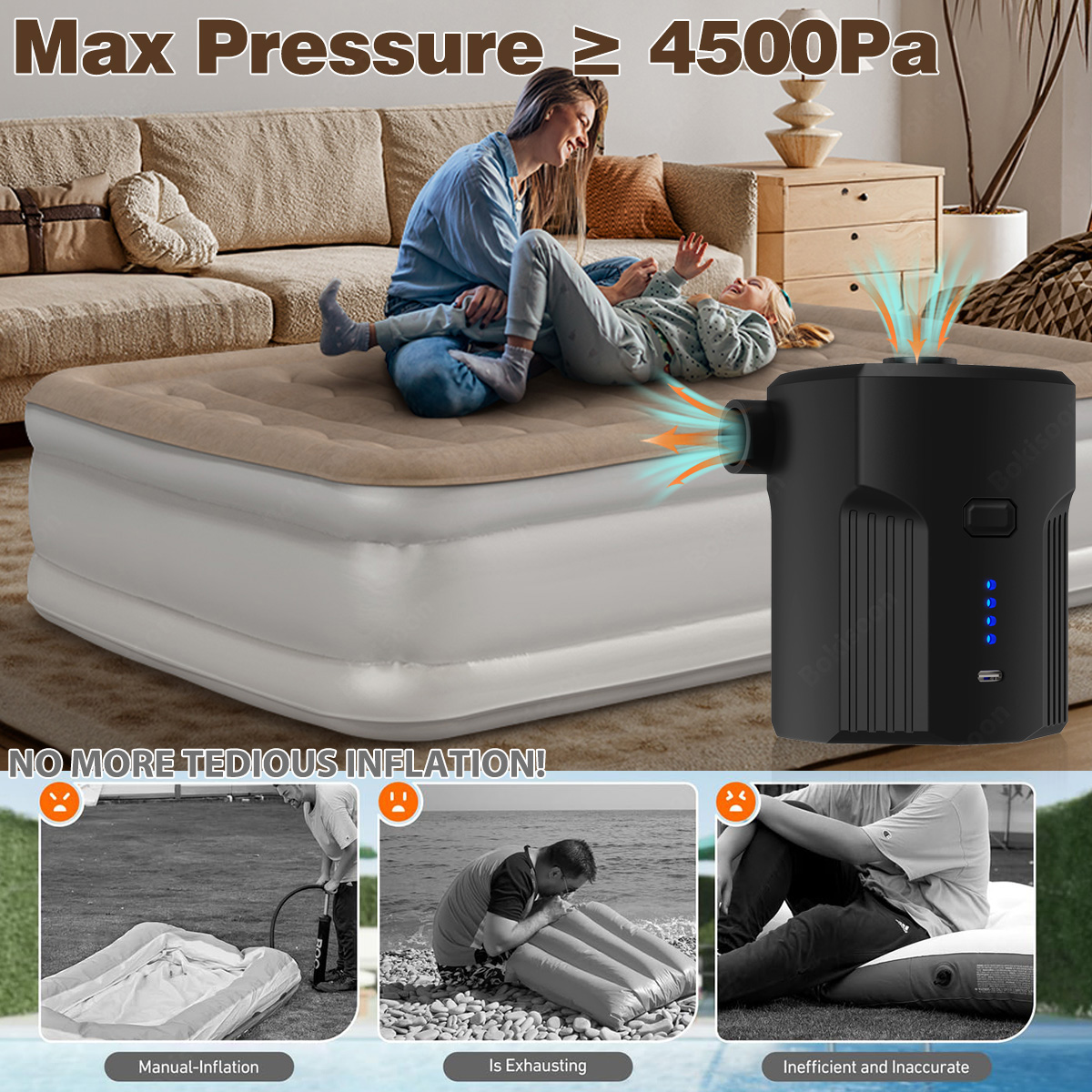 Portable Electric Air Pump for - đánh giá và giá Outdoor Camping Carpet