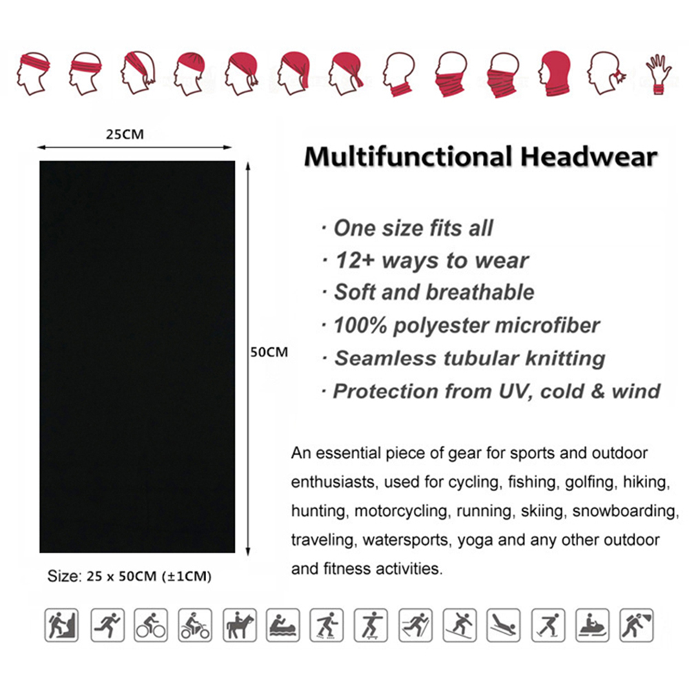 Seamless Solid Color Bandanas  - đánh giá và giá Trekking Gaiters