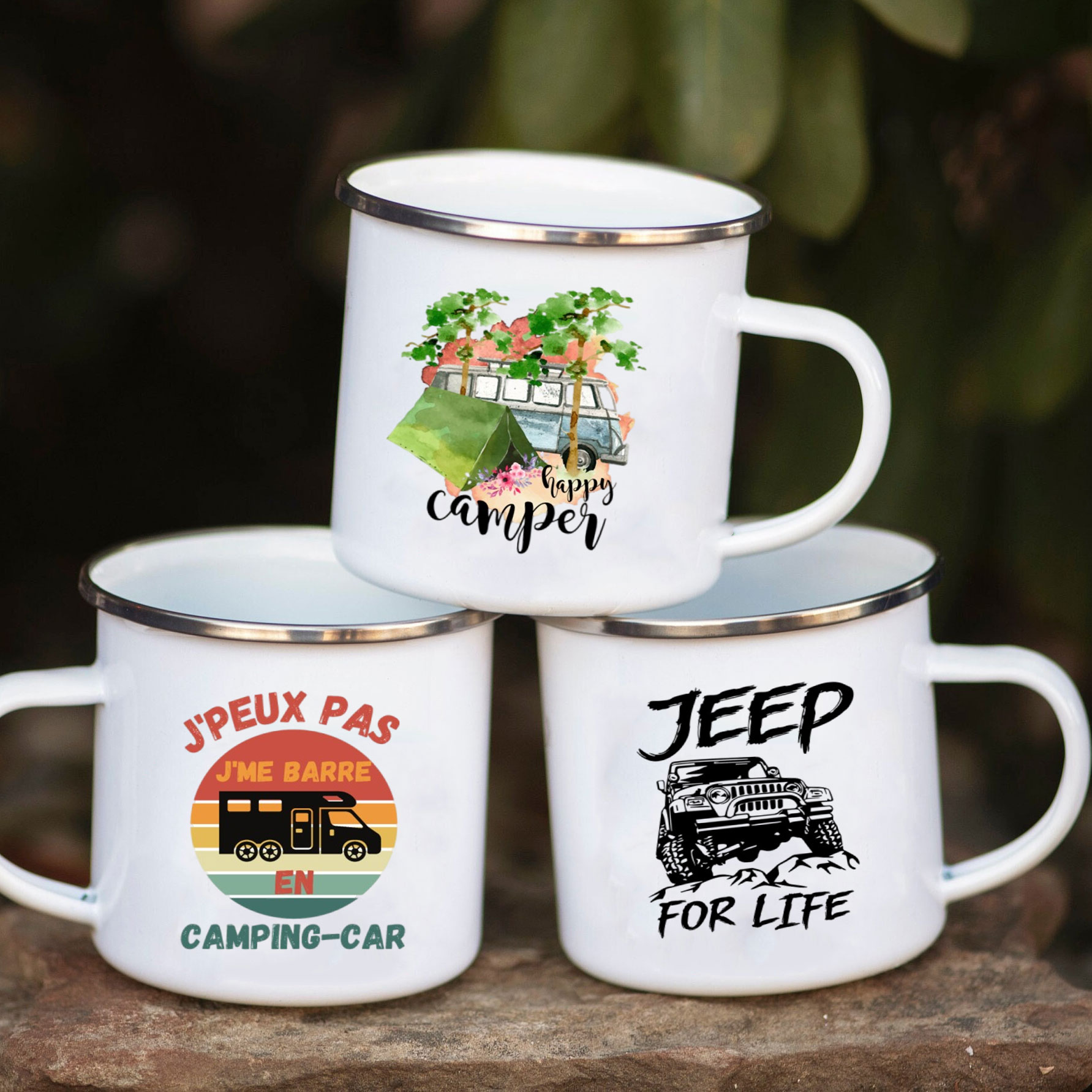 Camping Car Enamel Mug Adventu - đánh giá và giá Outdoor Camping Ideas