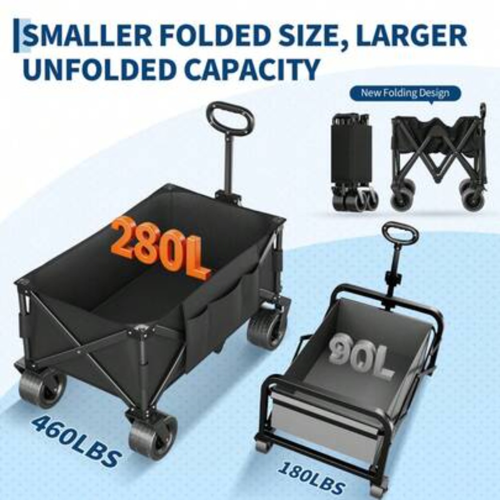Foldable Utility Wagon Cart 46 - đánh giá và giá Outdoor Camping Shop
