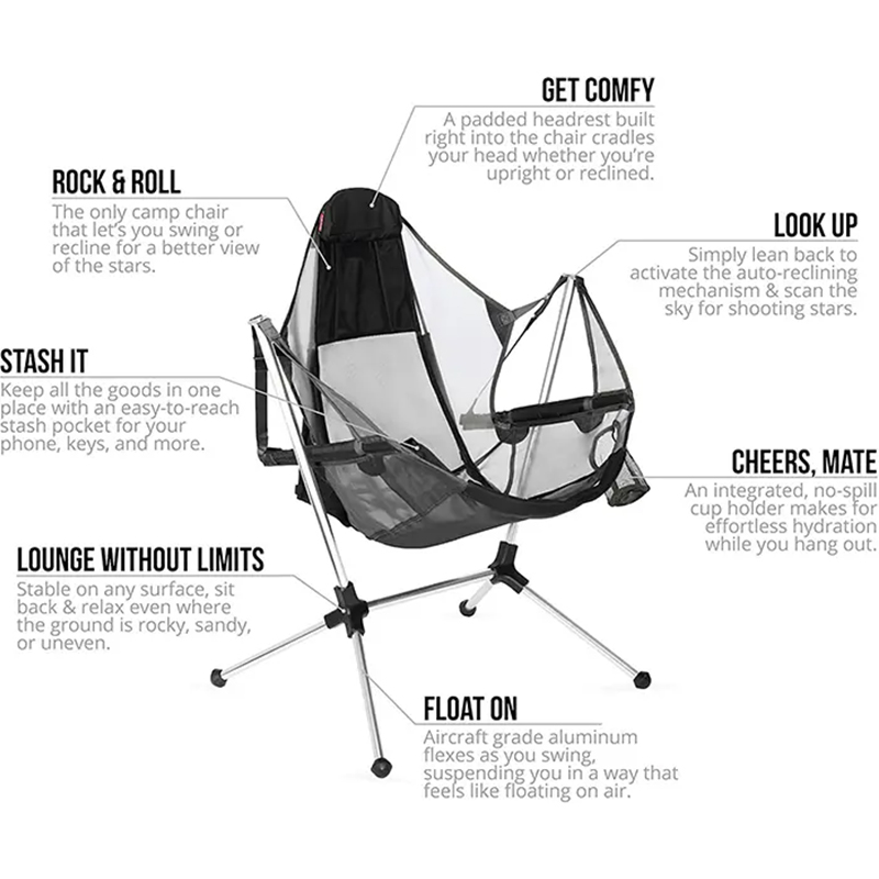 Portable Aluminum Beach Foldin - đánh giá và giá Outdoor Camping Rocking Chair