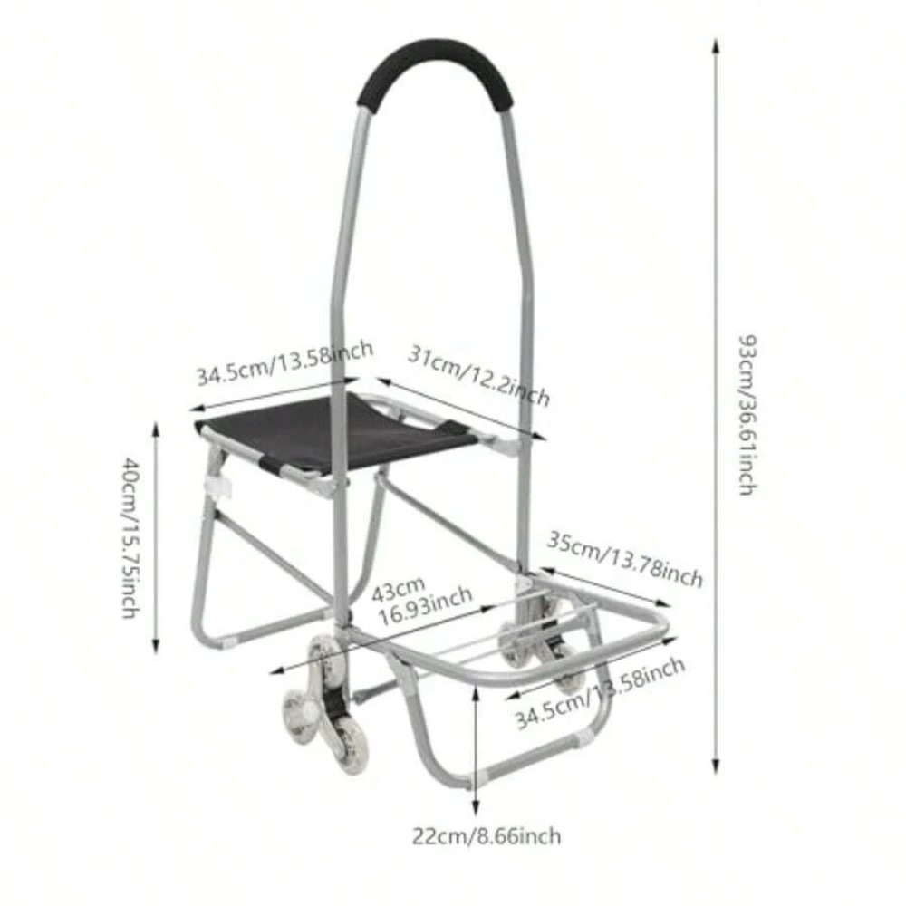 3 Wheel Folding Art Cart with  - đánh giá và giá Outdoor Camping Shop